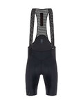 SANTINI pantalones cortos de tirantes - TONO PURO - negro