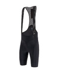 SANTINI pantalones cortos de tirantes - TONO PURO - negro