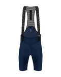 SANTINI pantalones cortos de tirantes - TONO PURO - azul