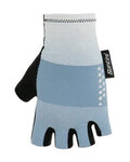 SANTINI guantes de dedos cortos - REDUX FORTUNA AERO - blanco/azul claro