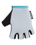 SANTINI guantes de dedos cortos - MILLE - azul claro/blanco