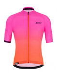 SANTINI jersey de manga corta - KARMA LUCE - rosa/naranja