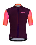 SANTINI jersey de manga corta - MITO SPILLO - naranja/granate/rosa