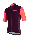SANTINI jersey de manga corta - MITO SPILLO - naranja/granate/rosa