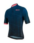 SANTINI jersey de manga corta - TONO PURO - rosa/azul