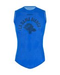 SANTINI camiseta sin mangas - DAMA - azul