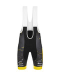 SANTINI pantalones cortos de tirantes - TREK PIRELLI 2020 - amarillo/negro