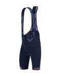 SANTINI pantalones cortos de tirantes - NIBALI - azul