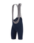 SANTINI pantalones cortos de tirantes - KARMA DELTA - azul