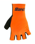 SANTINI guantes de dedos cortos - ISTINTO - negro/naranja