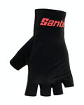 SANTINI guantes de dedos cortos - ISTINTO - negro