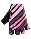 SANTINI guantes de dedos cortos - RAGGIO - negro/rosa