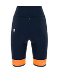 SANTINI pantalones cortos sin tirantes - GIADA LUX LADY - naranja/azul