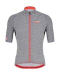 SANTINI jersey de manga corta - KARMA KITE - blanco/negro