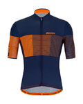 SANTINI jersey de manga corta - TONO FRECCIA - azul/naranja