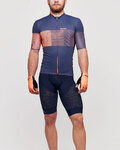 SANTINI jersey de manga corta - TONO FRECCIA - azul/naranja