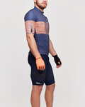 SANTINI jersey de manga corta - TONO FRECCIA - azul/naranja