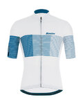 SANTINI maillot corto y pantalón corto - TONO FRECCIA - negro/blanco/azul