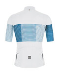 SANTINI maillot corto y pantalón corto - TONO FRECCIA - negro/blanco/azul