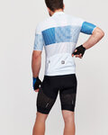 SANTINI maillot corto y pantalón corto - TONO FRECCIA - negro/blanco/azul