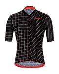 SANTINI jersey de manga corta - SLEEK DINAMO - negro/rojo