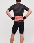 SANTINI jersey de manga corta - SLEEK DINAMO - negro/rojo