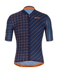 SANTINI jersey de manga corta - SLEEK DINAMO - naranja/azul