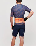 SANTINI jersey de manga corta - SLEEK DINAMO - naranja/azul