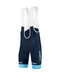 SANTINI pantalones cortos de tirantes - TREK TFR XC 2021 - azul
