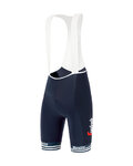 SANTINI pantalones cortos de tirantes - TREK SEGAFREDO 2021 - azul