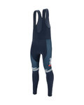 SANTINI pantalones largos con tirantes - TREK 2021 WINTER - azul