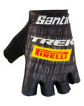 SANTINI guantes de dedos cortos - TREK PIRELLI 2021 - amarillo/negro