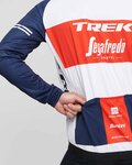 SANTINI chaqueta cortaviento - TREK SEGAFREDO 2021 - rojo/blanco/azul