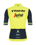 SANTINI jersey de manga corta - TREK SEGAFREDO 2021 - azul/amarillo