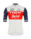 SANTINI jersey de manga corta - TREK SEGAFREDO 2021 - rojo/blanco/azul