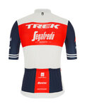 SANTINI jersey de manga corta - TREK SEGAFREDO 2021 - rojo/blanco/azul