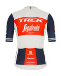 SANTINI jersey de manga corta - TREK SEGAFREDO 2021 - blanco/azul/rojo