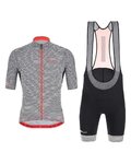 SANTINI maillot corto y pantalón corto - KARMA KITE - negro/blanco