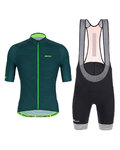 SANTINI maillot corto y pantalón corto - KARMA KITE - verde/negro