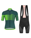 SANTINI maillot corto y pantalón corto - TONO FRECCIA - verde/negro
