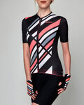 SANTINI jersey de manga corta - SLEEK RAGGIO LADY - negro/rosa