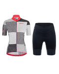 SANTINI maillot corto y pantalón corto - TONO SFERA LADY - blanco/negro