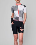 SANTINI jersey de manga corta - TONO SFERA LADY - negro/blanco