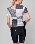 SANTINI jersey de manga corta - TONO SFERA LADY - negro/blanco