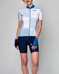 SANTINI jersey de manga corta - TONO SFERA LADY - blanco/azul