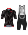 SANTINI maillot corto y pantalón corto - SLEEK DINAMO - blanco/negro