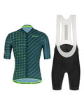 SANTINI maillot corto y pantalón corto - SLEEK DINAMO - verde/negro