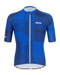 SANTINI maillot corto y pantalón corto - KARMA KINETIC - azul