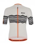 SANTINI maillot corto y pantalón corto - TONO PROFILO - naranja/negro/blanco