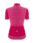 SANTINI maillot corto y pantalón corto - COLORE PURO LADY - negro/rosa